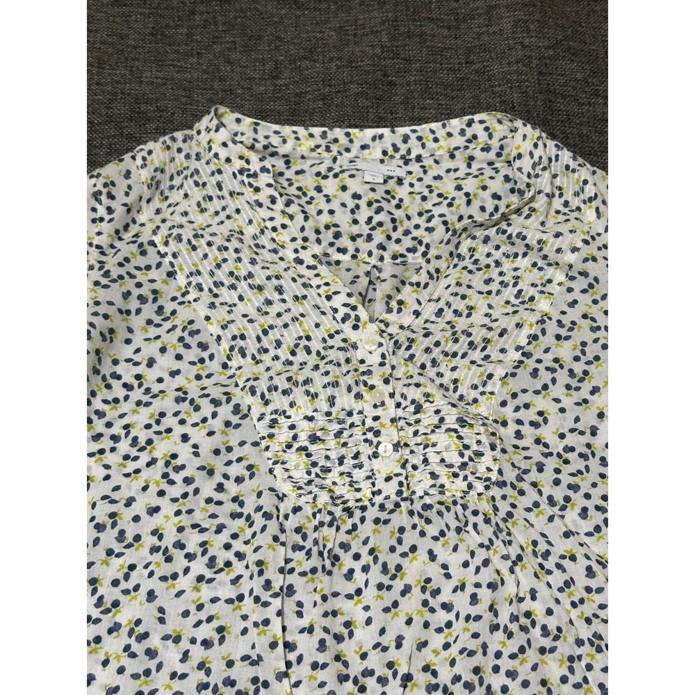 Gap Women's S Pull Over Split V Neck Blouse - Picture 8 of 11